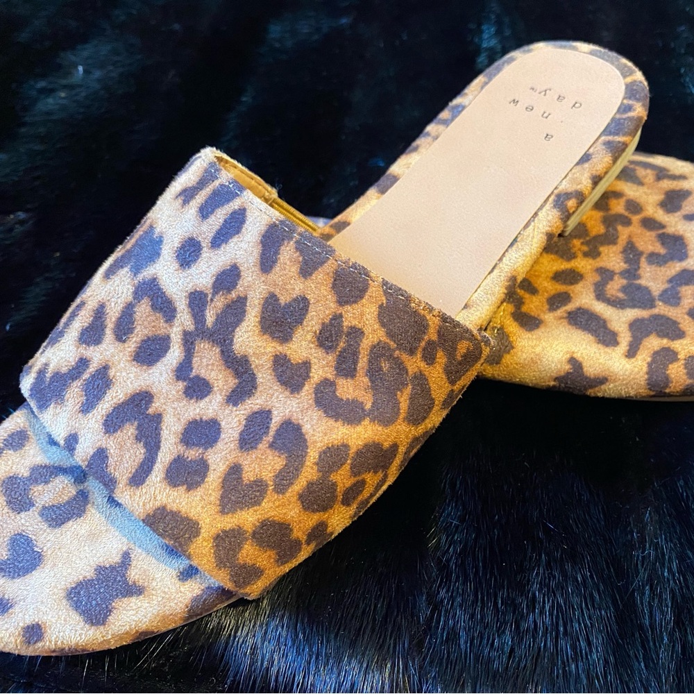 a new day Leopard Print Mules